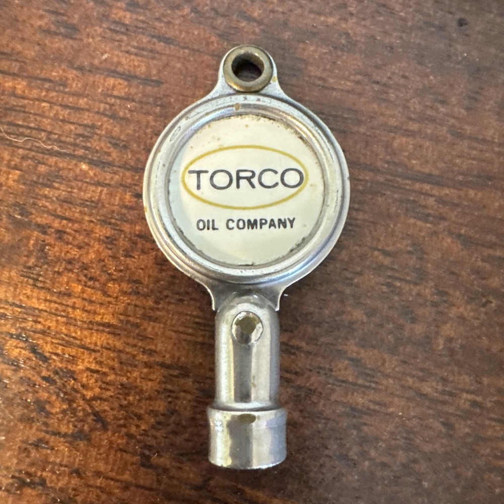 2" Torco Oil Co. Pencil Button End Vintage Advertisement Chicago